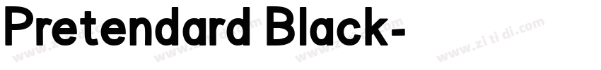 Pretendard Black字体转换